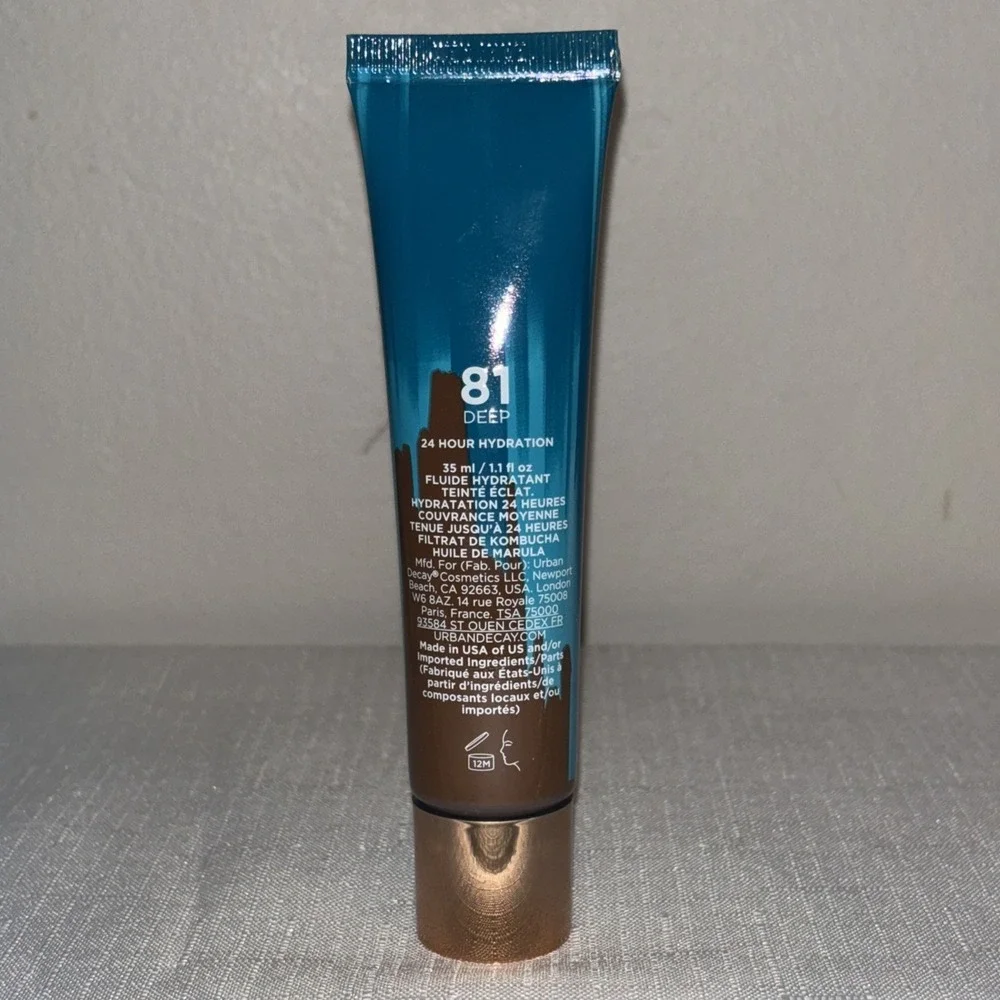 URBAN DECAY STAY NAKED Hydromaniac Tinted Glowy Hydrator 81 Deep 1.1oz